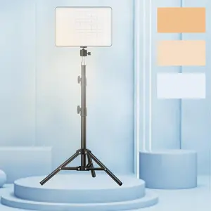 UEGOGO screw floor Tripod With selfie phone Lights, LED Video Light, Adjustable Brightness Shooting Fill Light with   outdoor  Tripod portable projector Stand, USB Powered Fill Light for studio Video Recording, Live Streaming, Makeup & Vlogging