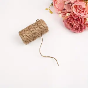 1pc, DIY Hand-woven Jute Rope Thick Hemp Rope Hemp Rope Decorative Binding Rope Tag Rope Roll 0.2cm/0.07inch*40m/131foot, DIY Clothing Decoration, Jute Ribbon Rope Cord DIY Wedding Jute Twine Crafts Gift Party Decor