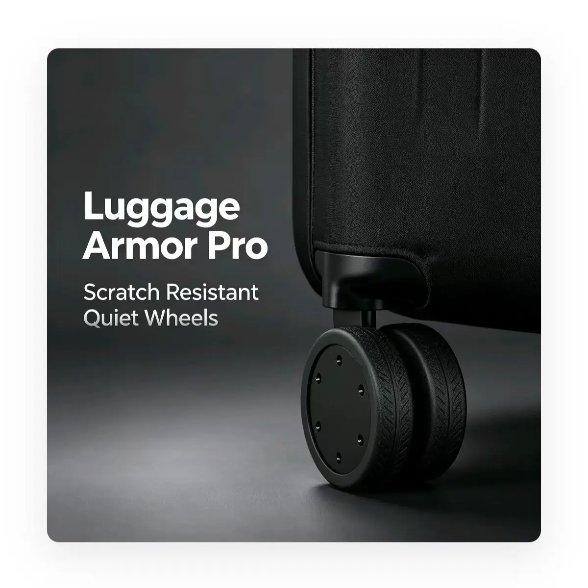4-Pack Luggage Wheel Protectors, Silicone Universal Quiet Wear-Resistant Scratch-Proof, Suitcase Handle Wheels, Travel Accessories