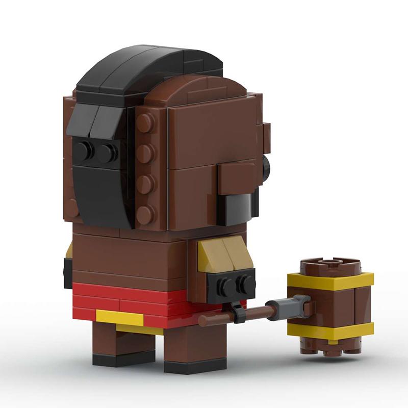 Game Action Figures  Royale Clash Building Blocks MOC Tribal Conflict Barbarians Hog Rider  Model Kids Toys Gift