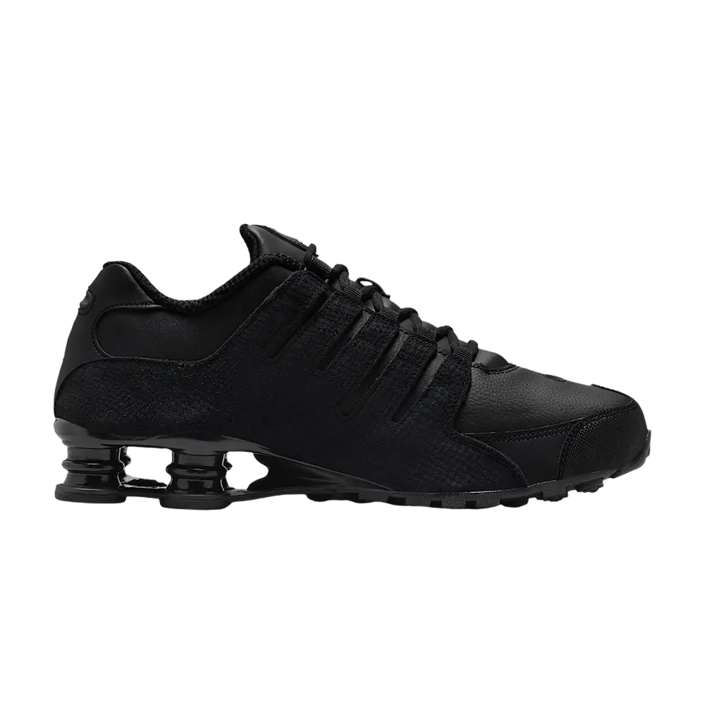 Nike Shox NZ 'Triple Black' (Unisex) Black/Black/Black running shoes 378341 001