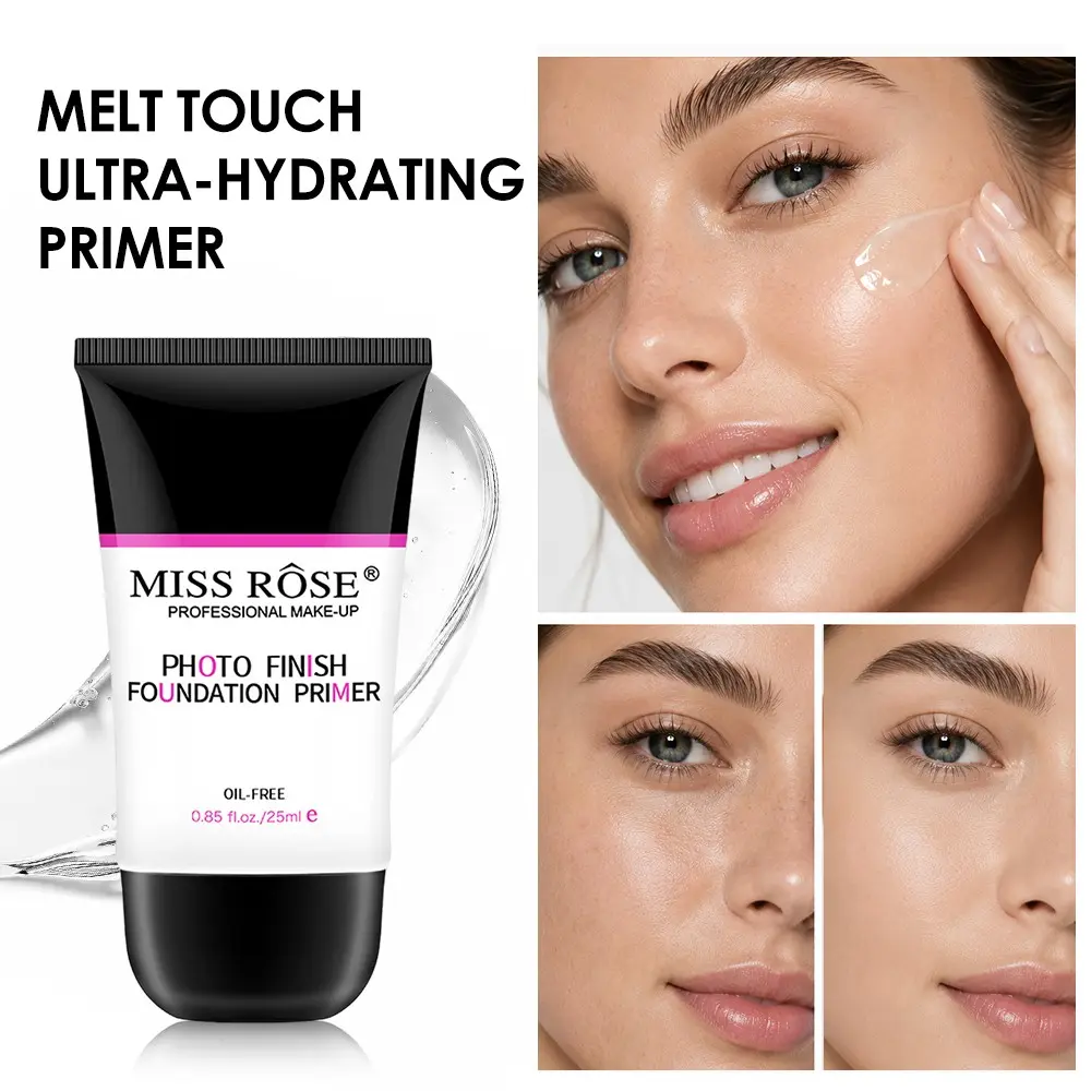 Photo Finish Foundation Primer, Oil‑Free Lightweight Face Primer, Smooth Pore‑Minimizing Makeup Base, Long‑Lasting Wear Resist Fading, Can Mix With Cream, Foundation And Highlighter, Create Silky Flawless Dewy Glowing Skin For Daily Makeup.
