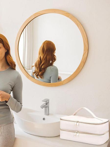 Portable Travel Case for Hair Dryer, Durable Hair Diffuser & Styling Tools, Fashionable Double Layer Storage Space for Hair Accessories, Ideal Organizer for Revlon Styler