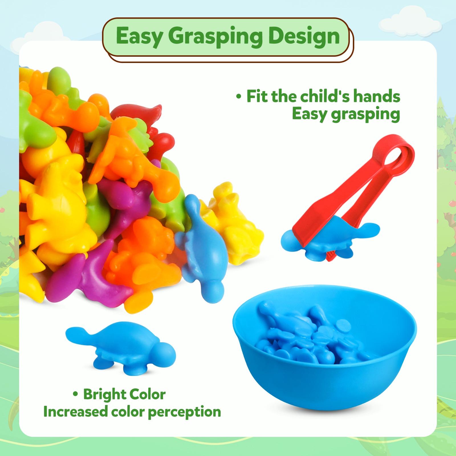 Counting Dinosaur Sensory Toys, Shape Sorter, 1 Set Color Classification Game Toy, Color Sorting Bowl Preschool Learning Activity for Kids Counting Dinosaur Sensory Toys, Shape Sorter, 1 Set Color Classification Game Toy, Color Sorting Bowl Preschool Learning Activity for Kids