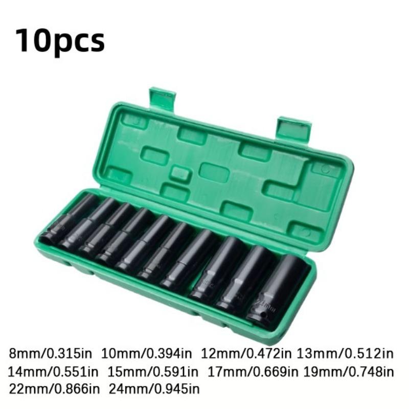 Socket Wrench Set, High Strength Carbon Steel Socket Wrench Set, Professional Durable and Sturdy Tool Set for Car & Mechanical