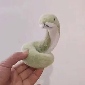 Lovely Snake Figure Plush Toy Doll Playful Children Cute Ornament Mascot Small Green Snake Stuffed Doll Pendant Bag Decor Gifts