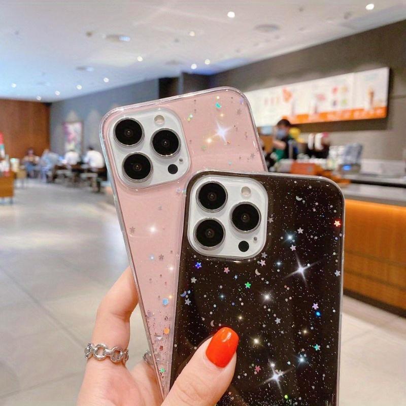 Clear Glitter TPU Phone Case For iPhone 17 17 Pro 17 Air 17 Pro Max 16 15 14 13 12 11 X XR XS 7 8 Plus Series, Transparent Bling Protective Cover