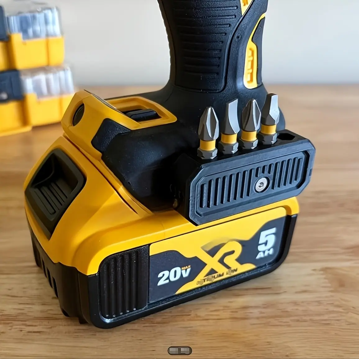 Drill Bit & Hex Key Holder Set, Screwdriver Bit Holder, Stores 10 X 1/4 Inch Hex Keys, Perfect Gift for Dewalt Users, DIY Enthusiasts, Construction Workers