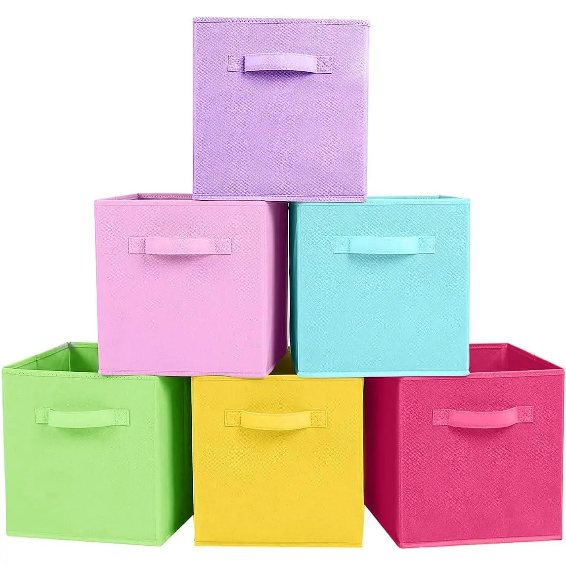 Storage Bins, Foldable Fabric Storage Cubes And Cloth Storage