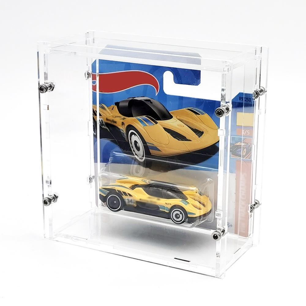 Bob 1/64 Model Car Display Case (without cars in pictures) For Hotwheels Acrylic Transparent High Grade Screw Fixed Display Box