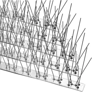 Bird Spikes,Stainless Steel for Outside Easy to Install - 15 Strips 17  Coverage