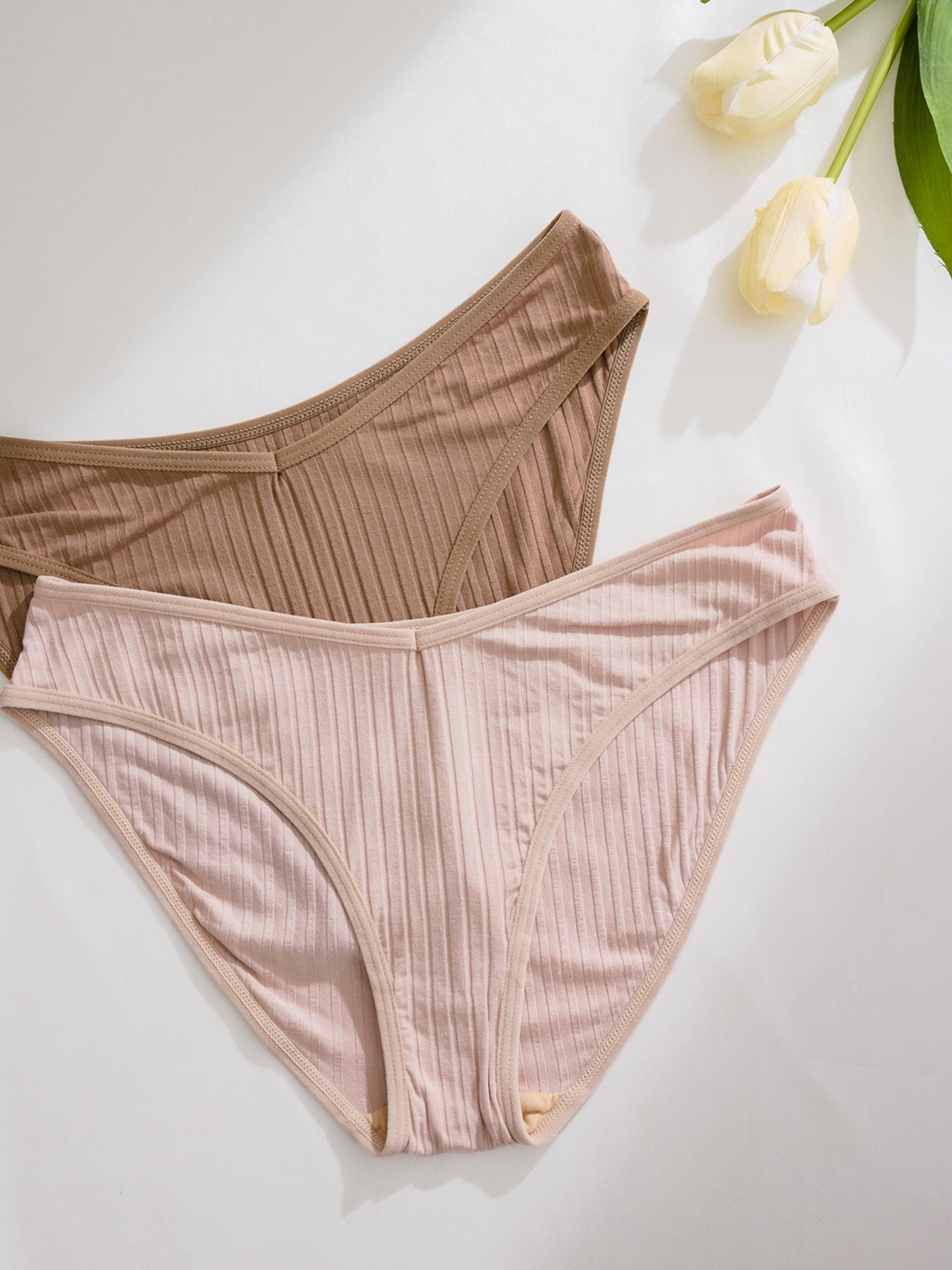 Women's Solid Color Panty, Soft Comfy Breathable Knicker for Daily Wear, Underwear for All Seasons, Breathable Panties