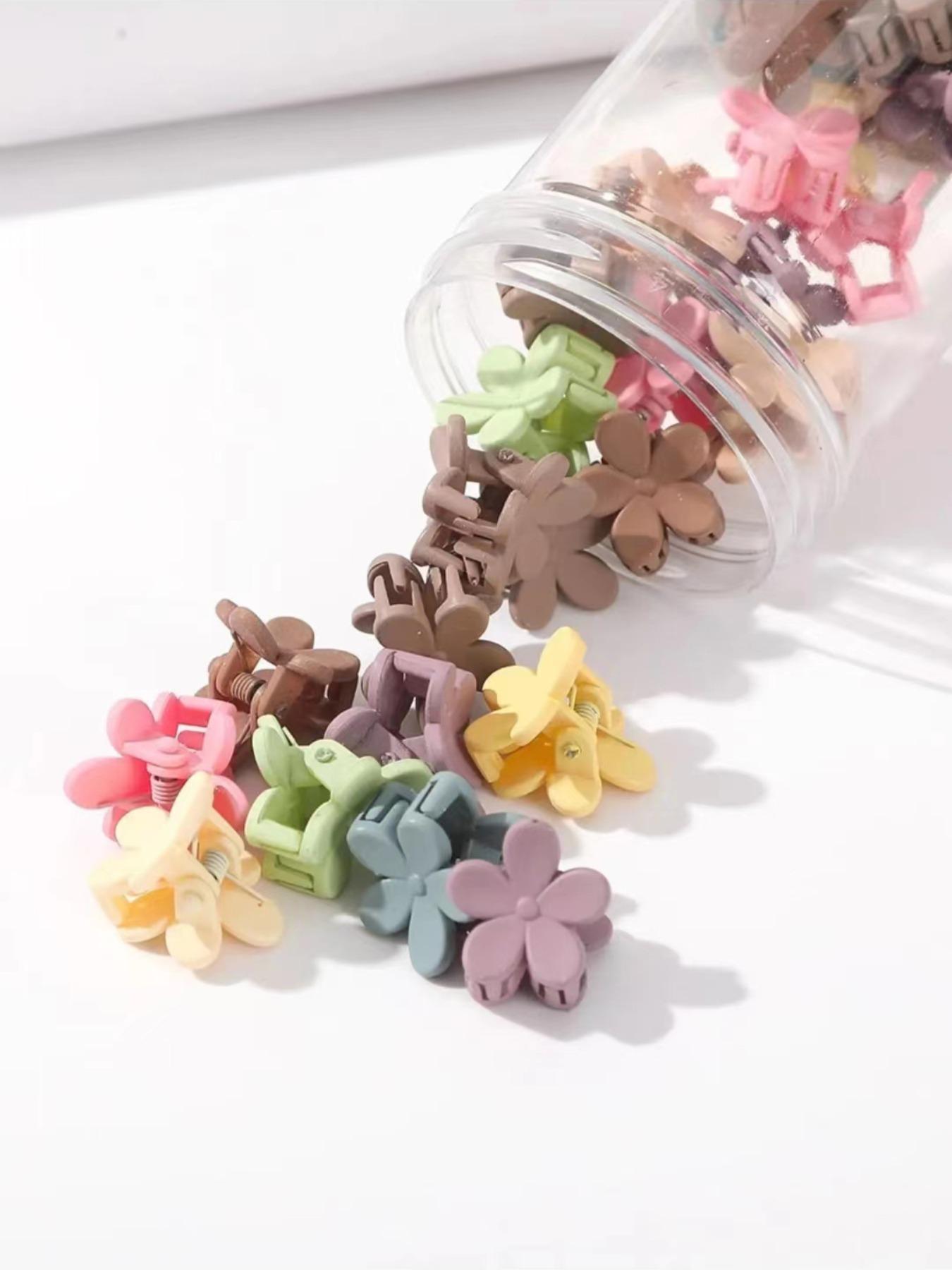 Cute Flower Design Hair Claw for Women, 50pcs Fashion All-match Hair Accessories, Minimalist Headwear Suitable for Hair, Fashion Hair Accessories for Party, Daily Clothing Decor, Flower Hair Clip