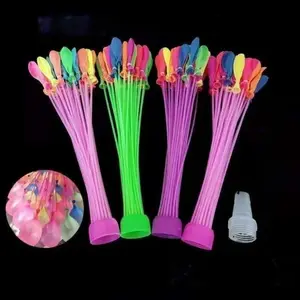 555PCS Self-Sealing Mini Water Balloons - Quick Fill, No Knots Needed, Garden Hose Compatible Outdoor Toy for Pool Parties