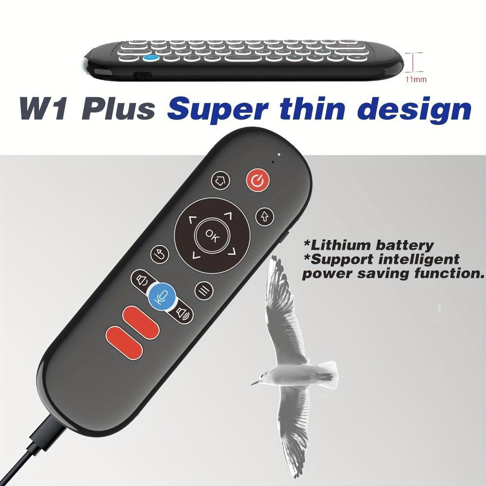 Wireless Remote Control Mouse with Mini Keyboard, Backlight Function, 6-Axis Gyroscope, Smart TV Voice Search, Suitable for Smart Tvs, Projectors, TV Boxes