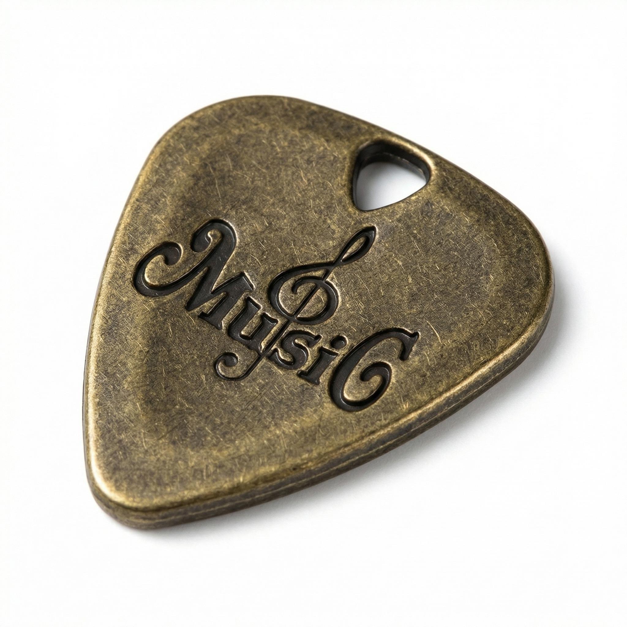 3-piece Set (color Varies) Electric Guitar Picks, Zinc Alloy Guitar Picks, Stainless Steel Metal Guitar Picks, Bass Picks, Guitar Picks