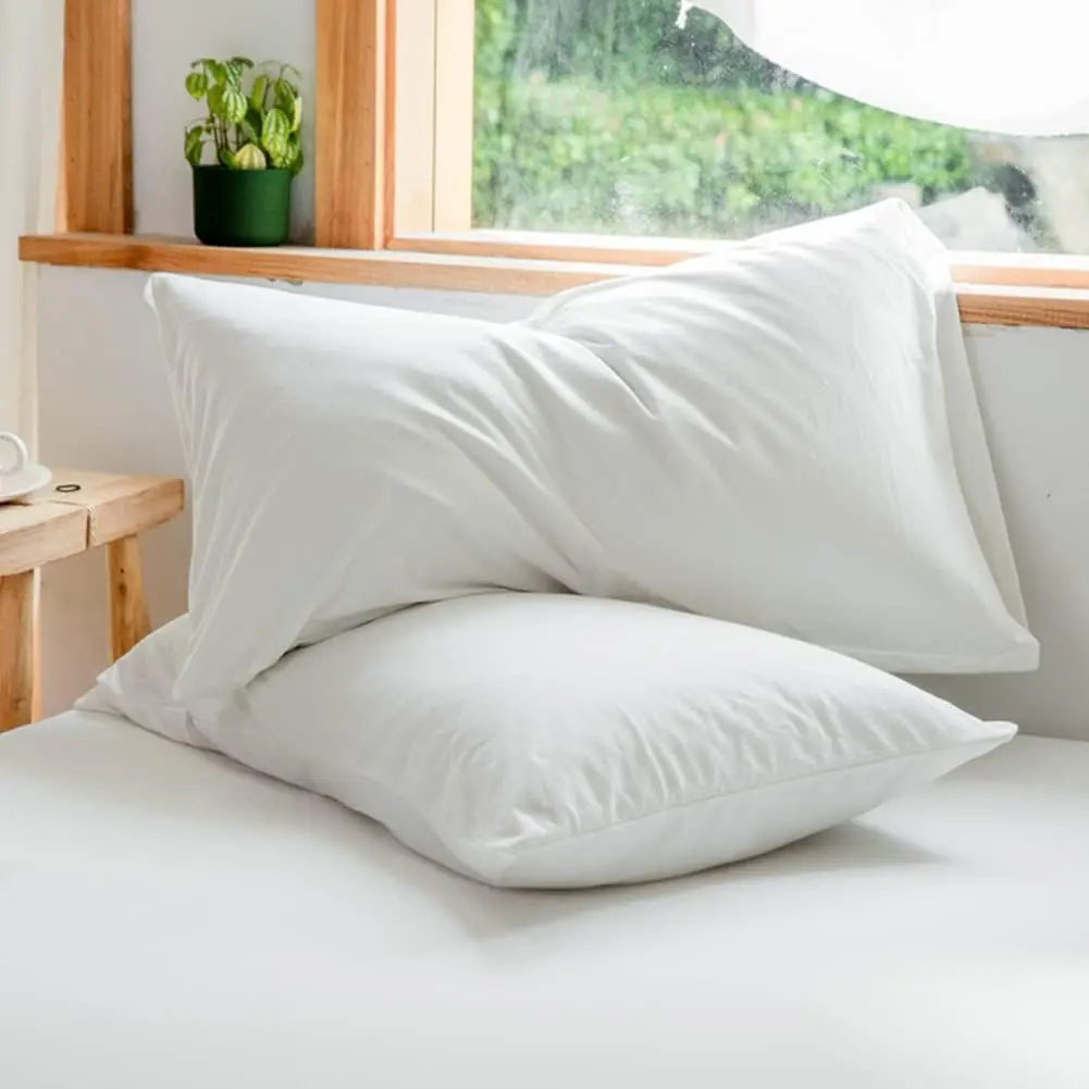 Ultra Soft Jersey Knit Pillowcases - 20x30 in White, Breathable, Lightweight, Envelope Close, Synthetic, Durable Bedding for Bedroom Decor, Cold Wash Compatible Pillow Protection
