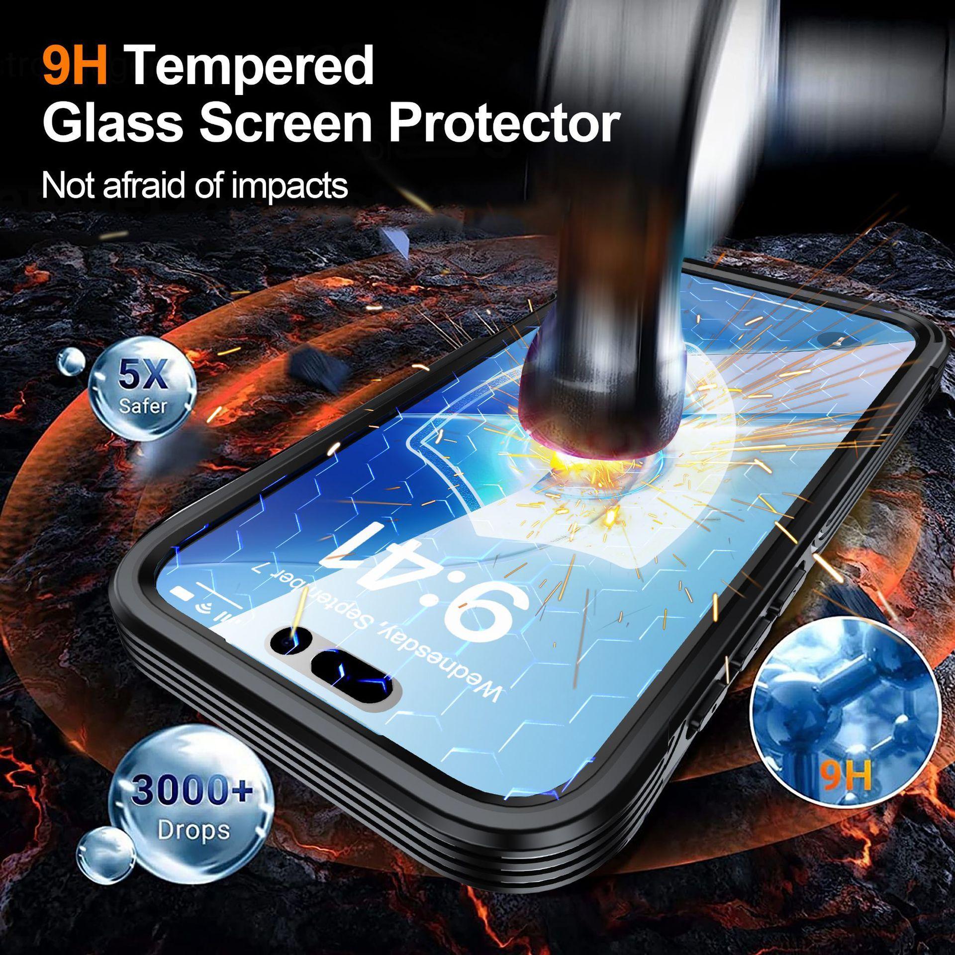 for iPhone 17 Transparent Three-Proof Phone Case Magsafe Magnetic for iPhone 17 Air Outdoor Pro Max Shockproof