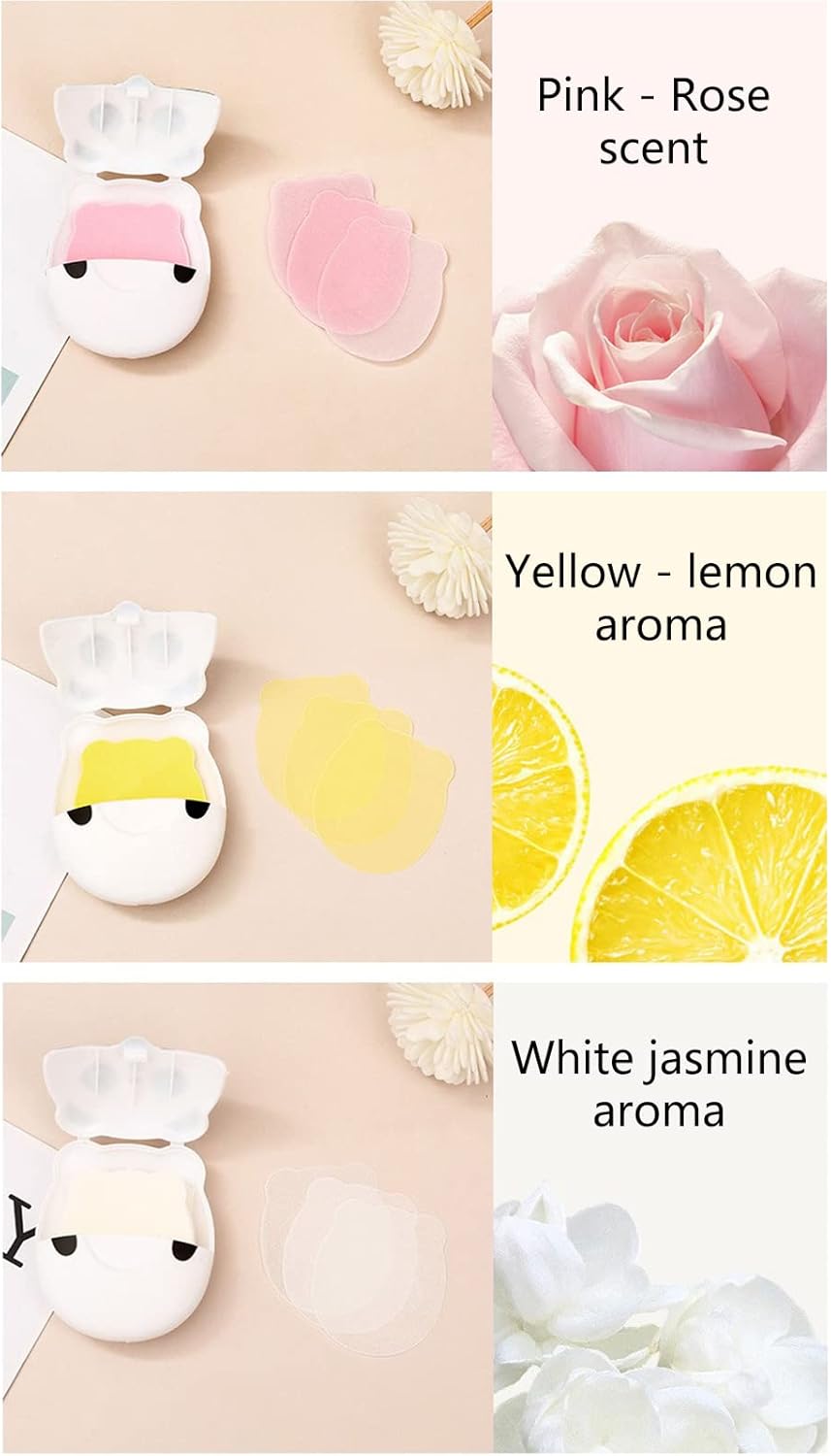 50pc Soap Paper Travel Washing Hand Bath Scented Sheets Bathroom Supplies for Outdoor Hiking