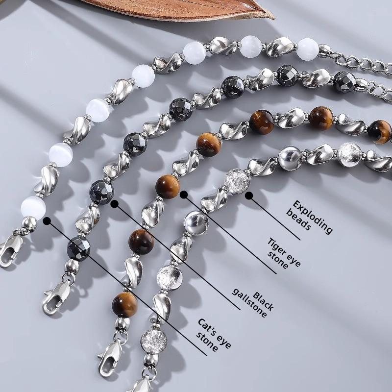 Mobius Titanium Steel Bracelet |   Men's Trendy Light Luxury Hand Jewelry, Unique Minimalist Design, Unisex Versatile Premium Bracelet