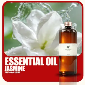 500ML 30% Jasmine Essential Oil Refill, Long-Lasting Aromatherapy Oil for Diffusers, Home Fragrance Therapy, Liquid Form, Non-Flammable