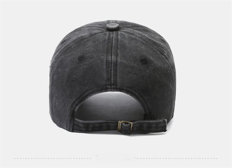 New York embroidered baseball cap, patch embroidered baseball cap, washed sun-shading cap, soft-top fashion cap