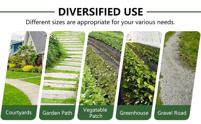 GARVEE Woven Landscape Fabric 5.8oz, GARVEE 4 x 100FT Weed Fabric Barrier, Double Layer, Garden Fabric Weed Barrier, Weed Control Fabric Ground Cover, Gardening Mat for Garden Beds, Landscaping GARVEE Woven Landscape Fabric 5.8oz, GARVEE 4 x 100FT Weed Fabric Barrier, Double Layer, Garden Fabric Weed Barrier, Weed Control Fabric Ground Cover, Gardening Mat for Garden Beds, Landscaping