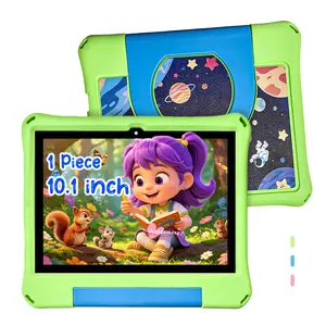 TikTok New Arrival | 10.1" Gaming Tablet | Cute Fun Design | Work Study Entertainment All-in-One | HD Display + Dual Camera | 5G WiFi | Free Protective Case | Teen Birthday Gift/Christmas Gift (Blue/Pink/Green - No Charger)