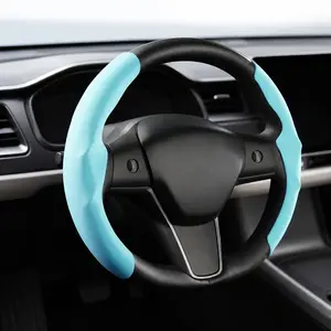 Non-Slip Faux Fur Steering Wheel Cover, 2-Pack Breathable Easy Install Anti-Sweat Grip for Enhanced Safety & Comfort, All-Season Durable Car Interior Upgrade