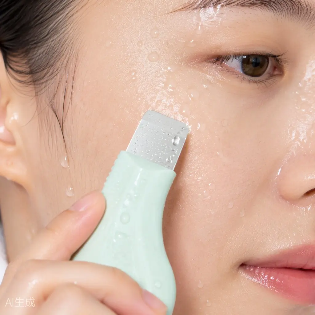 1pc Manual Blackhead Remover Tool, Facial Pore Scraper for Whiteheads, Surface Cleansing