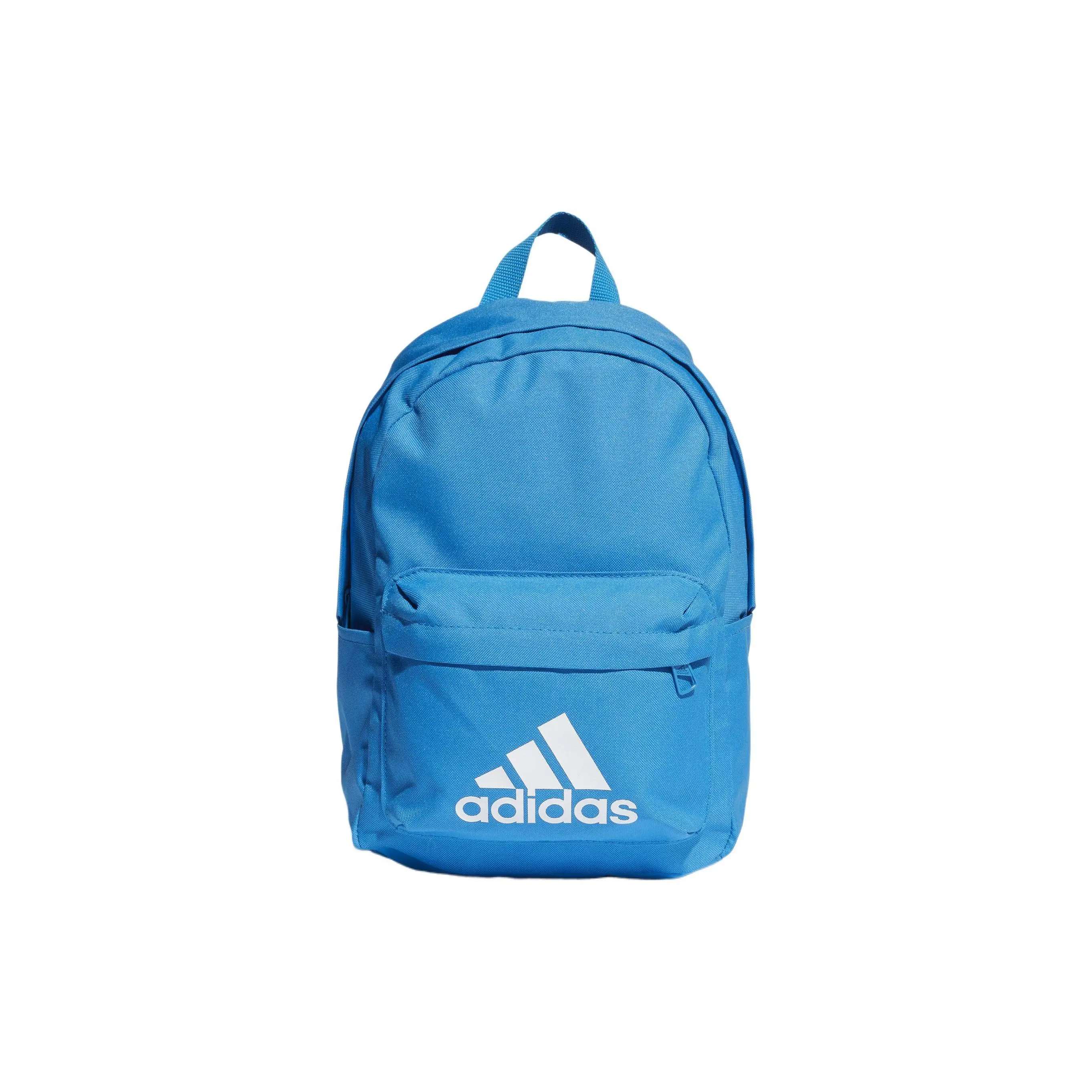 Adidas Logo-Print Adjustable Strap Polyester Backpack for Men, Casual Blue