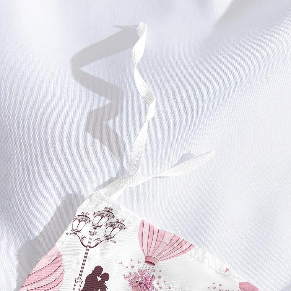 Eiffel Tower Pattern Bedding Set, 1 Count Quilt Cover & 1/2 Counts Pillowcase without Filler, Comfortable Decorative Bedding Set for Home Bedroom, Soft Bedding Sets