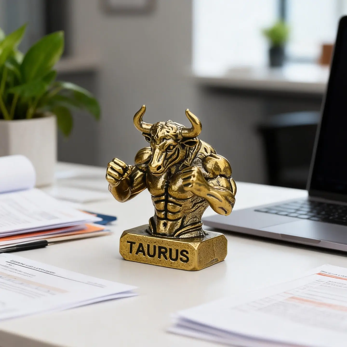 Vintage 12 Zodiac Brass Statue Ornament, Handmade Mythical Design, Perfect for Office and Living Room Decor, Unique Gift Idea, Sculpture Desk Decor