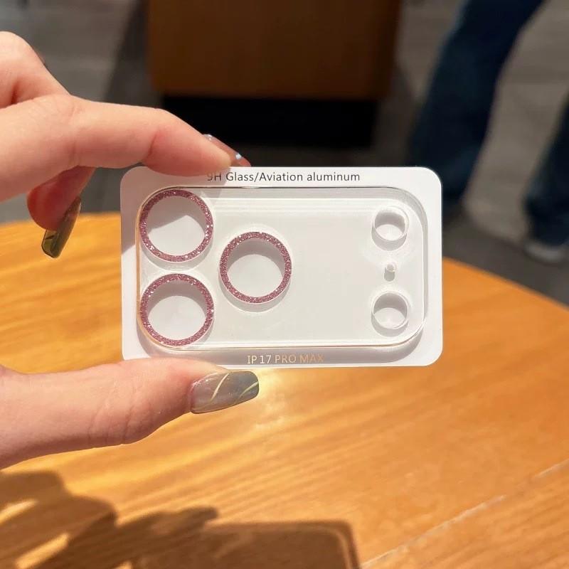 Applicable to Apple 17 glitter integrated lens film 17pro mobile phone lens anti-drop 16pro protective film 15 mobile phone film