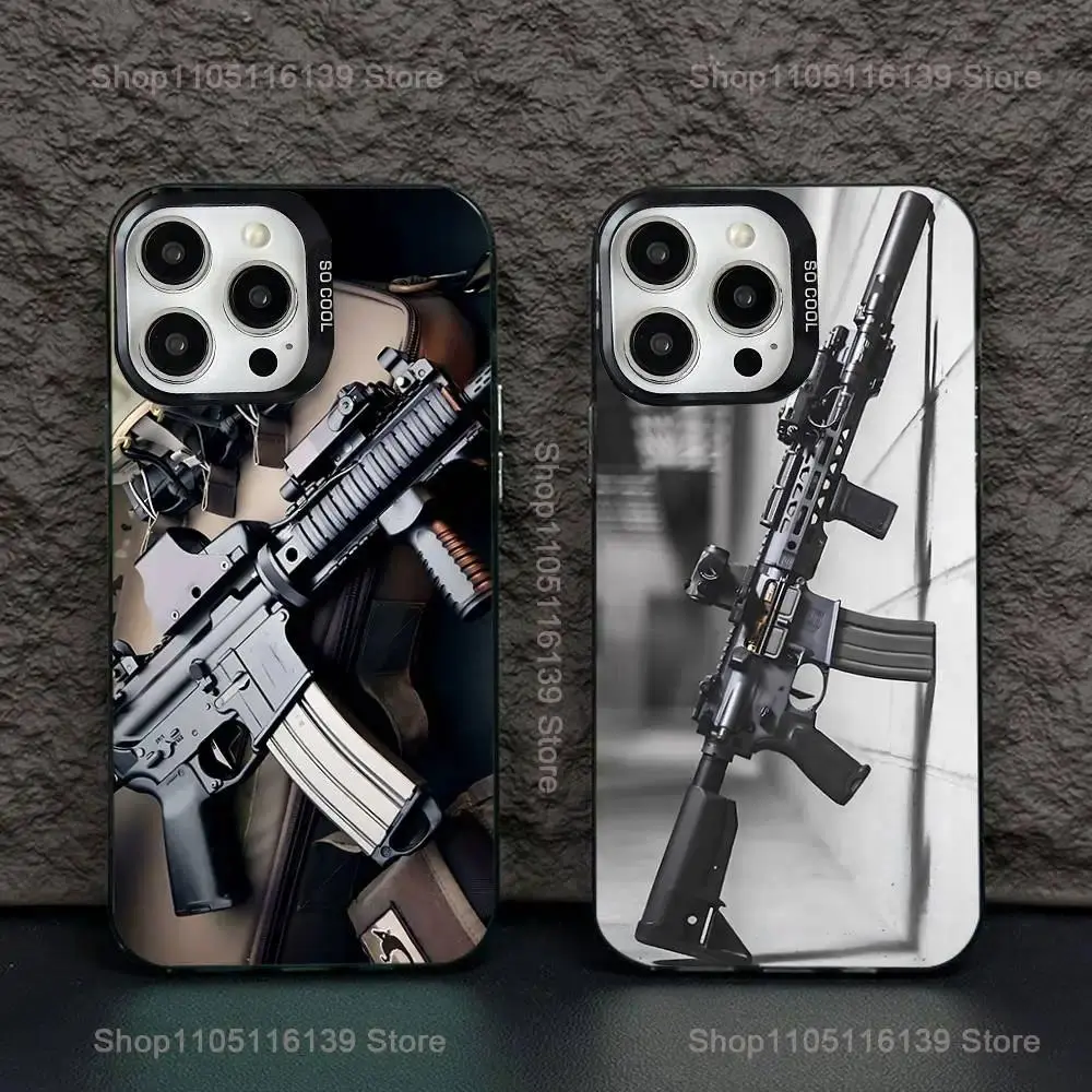 Tactical AK47 Bullet Themed Phone Case, Black Candy Matte Shockproof Protection Accessory, Personalized High Detail Cover with Easy Access for iPhone 11-17 Pro Max/Plus & Samsung Galaxy S23-S25