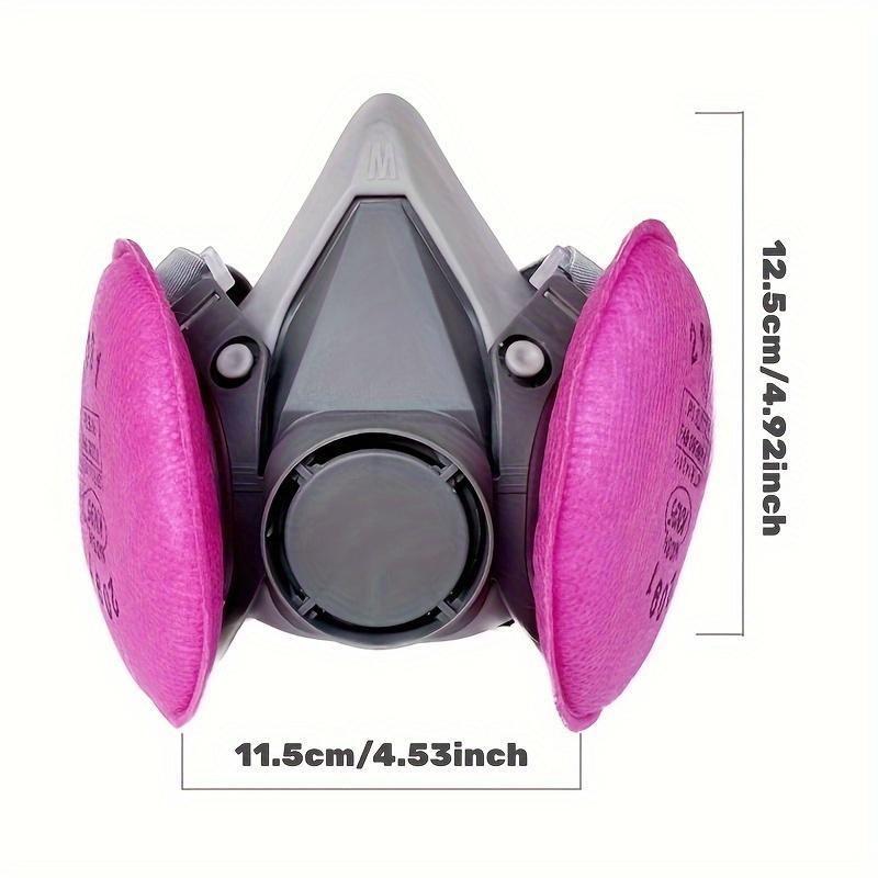 Half Face Mask with Filter, Reusable Respirator Mask, Reusable Dustproof Mask, Multifunctional Safety Mask for Paint, Woodworking, Construction, Polishing, Chemical, DIY