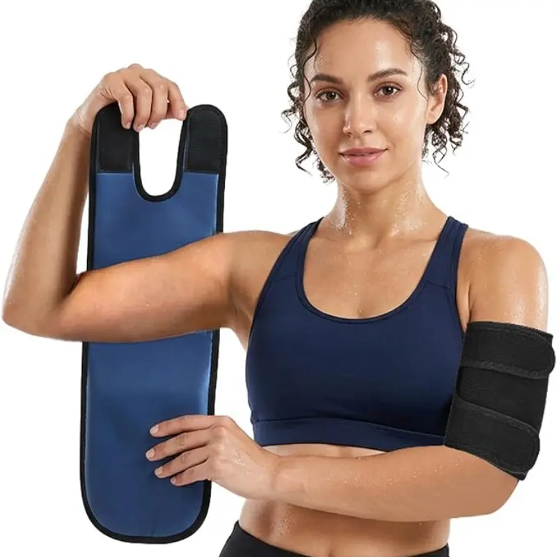 Sauna Arm Band, Sweat Belt for Fitness Running, Compression Arm Support, Sports Gear, Workout Accessory, Arm Trimmers for Men & Women | Sauna Arm Wraps for Flabby Arms Increasing Heat Enhancement & Sweat During Exercise
