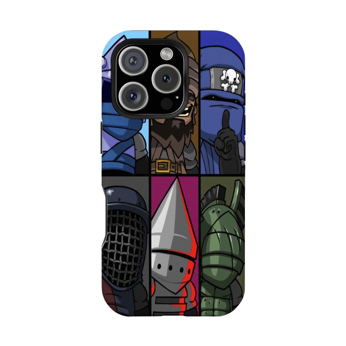 Castle Crasher Demon Slayer Double-layer durable phone Cases For iPhone 17 16 15 14 13 12 Promax Pro Plus, hard shell protection ,Unique design,best Gift