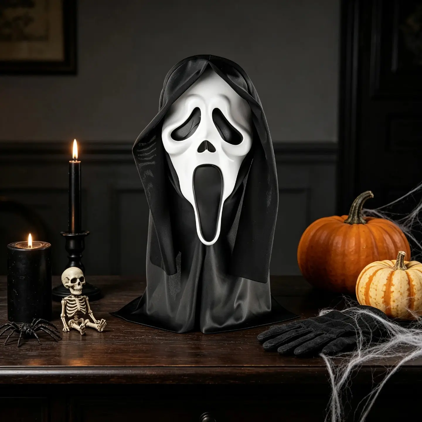 1PC Adult Scream Horror Mask, Halloween Party Cosplay Costume Decor Prop，Costume Prop, Party Decoration, Halloween Party Supplies