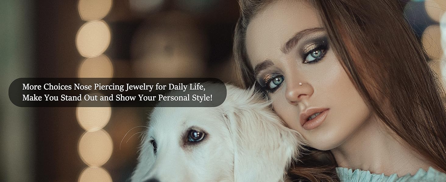 LOYALLOOK 8counts Nose Rings Studs Titanium Nose Rings 20G/18G Corkscrew Nose Ring L Shape Nose Studs Diamond CZ Silver Gold Nose Screw Rings Studs Hypoallergenic Nose Piercing Jewelry 1.5mm 2mm 2.5mm 3mm Gauge Size Trendy Modern Fashion