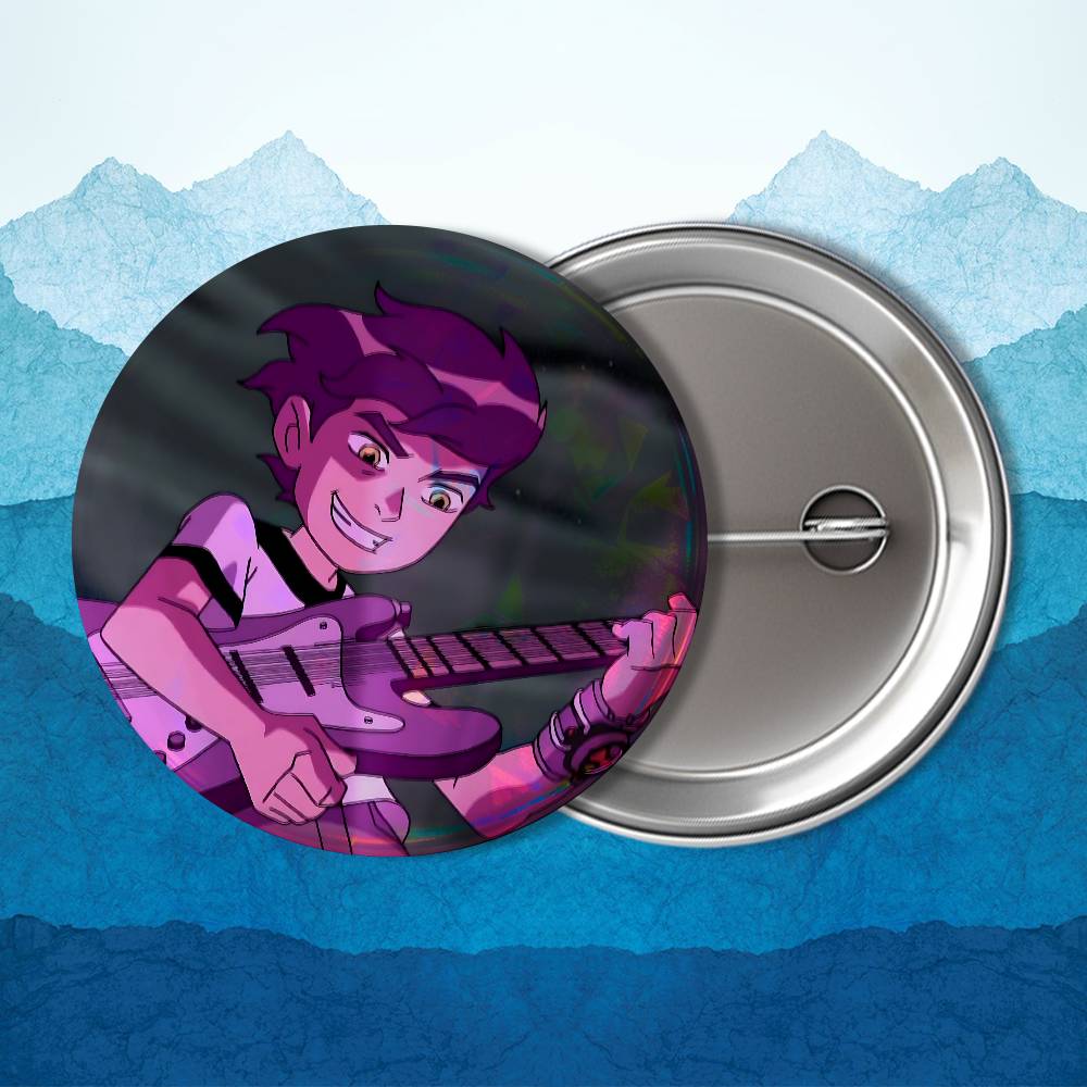 Art Alien Force B-Ben 10 Cool Round Exquisite Badge Brooches Creative Pins For Clothes Hat Backpack Gift Accessories