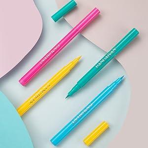 12 Colors Matte Liquid Eyeliner Set Rainbow Neon Waterproof Smudgeproof Long Lasting Gel Eye Liner Christmas Gift Kit for Women All Skin Types - Lipliner