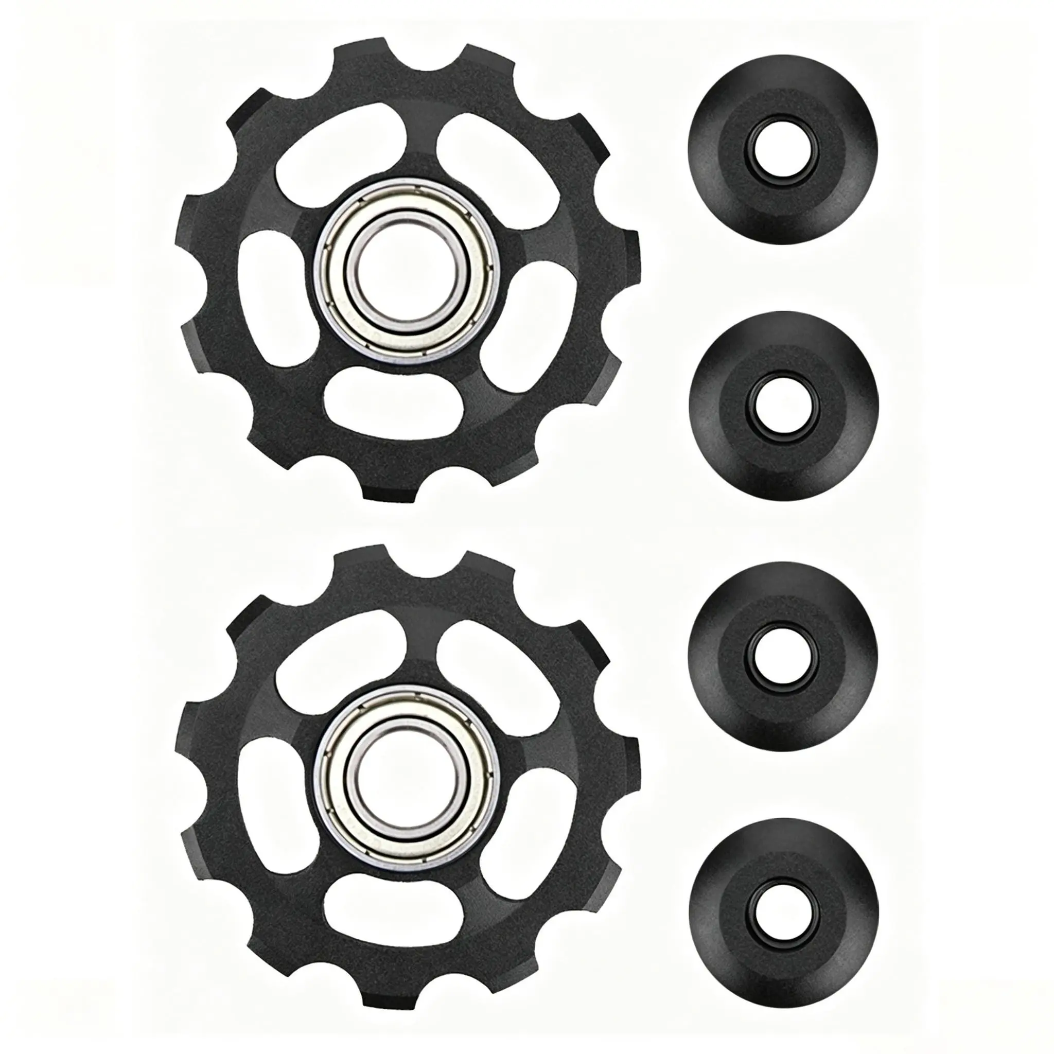 2-Piece Set 11t High-Performance Aluminum Bike Parts Derailleur Upgrade Kit, Durable Lightweight Universal Fit, Smooth Riding Experience