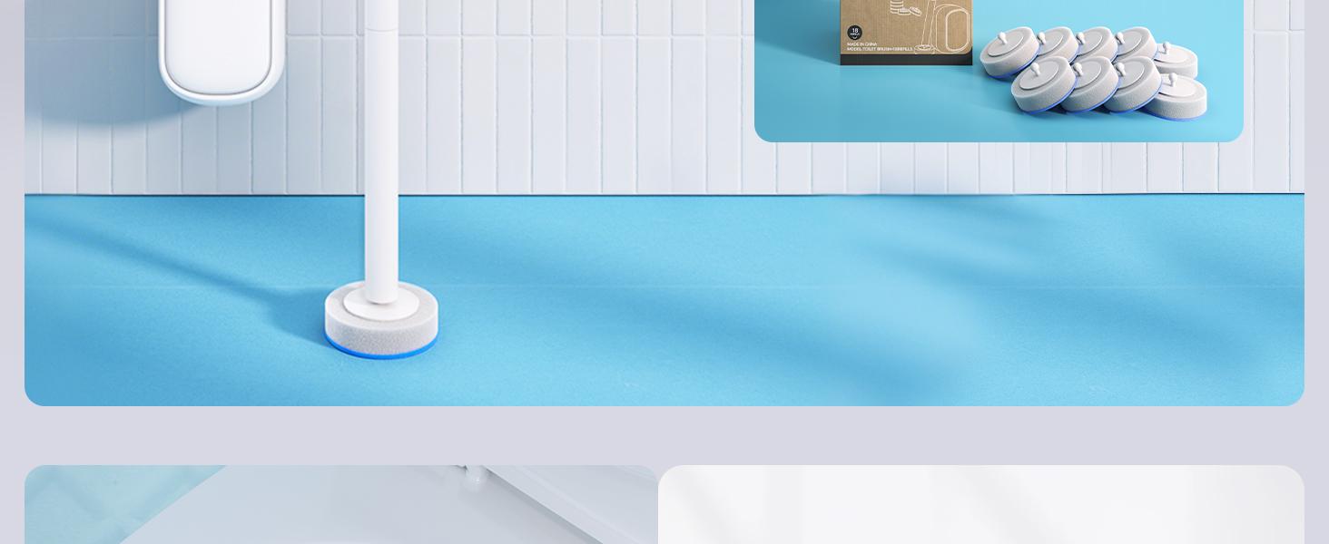 Disposable Toilet Cleaning System - Toilet Wand Kit with 18 High-Performance Refills, Wall Mounted Brush and Holder for Deep Cleaning Bathroom (Brush + 18 Refills)Bathroom Toilet Cleaning ，Bowl Cleaner Brush with Holder for Bathroom Deep Cleaning