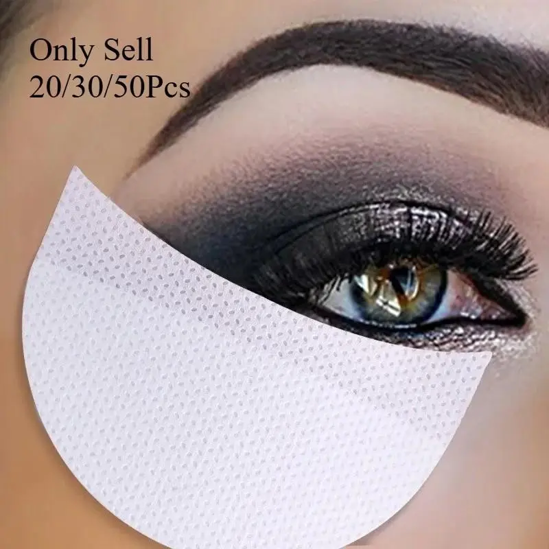 20/30/50pcs Eye Makeup Stencils, Disposable Eyeshadow Stickers, Eyeliner Shield, Grafted Eyelashes Isolate, Eyelash Removal Patches