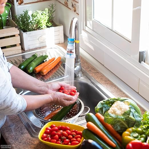 Faucet Filter Set - Water Faucet Extenders 360 Rotating,Adjustable Water Purifier for Sink (0.83 x 2.6 x 1.85),Easy to Install and Store, Reduce Water Waste, Good for Kitchen and Bathroom