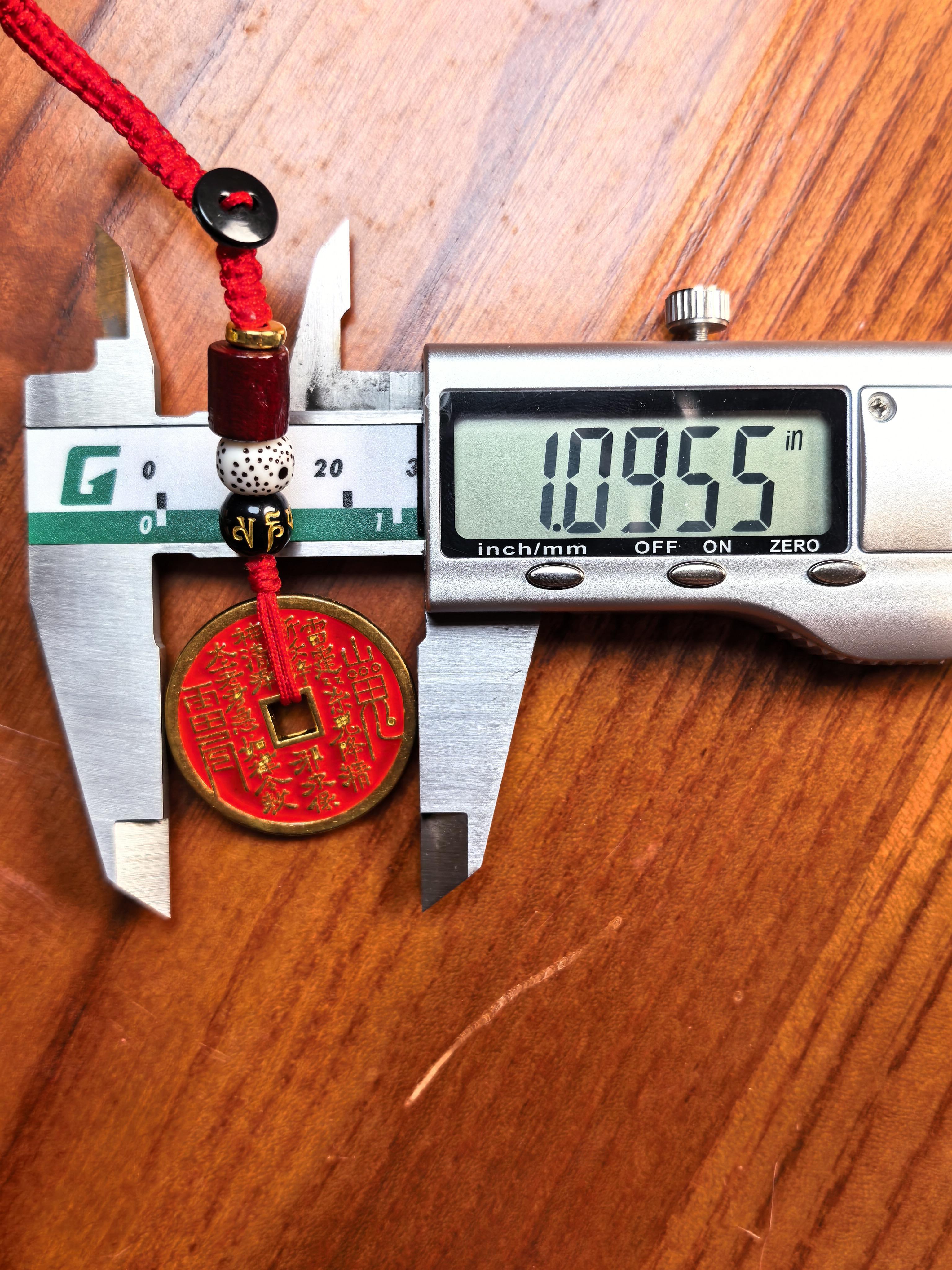 Chinese Taoist Pendant, 'Unity of Heaven and Man' Pendant ,Chinese-style car hangings, wealth-bringing hangings, key chains, ancient style, keeping safe, mountain ghost money, individuality, creativity, non-fading, hangings, for men, for women