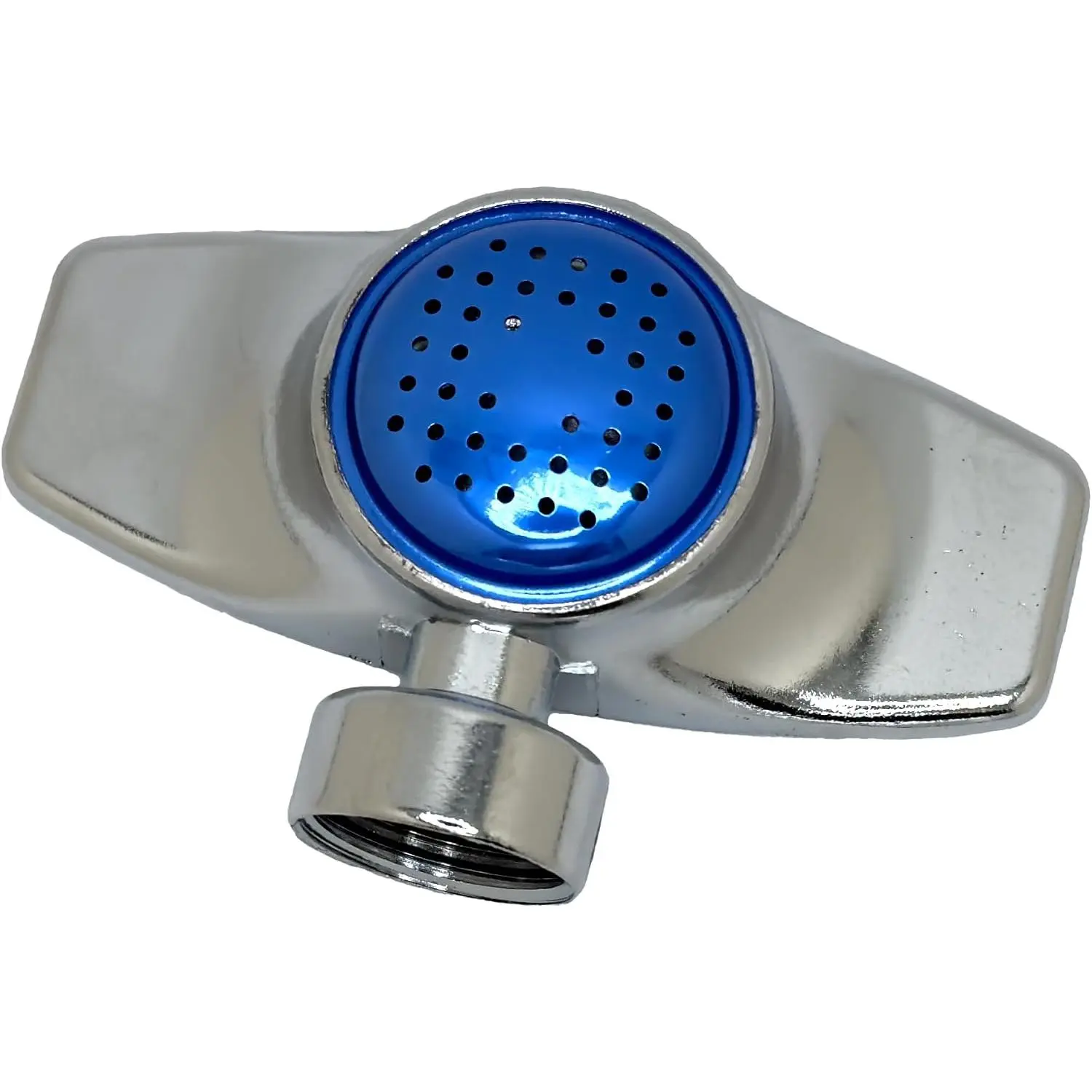 Square Outdoor Metal Spot Sprinkler, Home Improvement Garden Watering Tool with Even Spread - Irrigates Lawns, Covers Up to 30 ft Diameter Area for Small-Medium Lawns, Irrigates Lawn