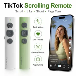TikTok Scrolling Remote Bluetooth Page Turner for Kindle App, Camera Shutter for Phone Photo Video, Wireless Remote Control USB-C Rechargeable