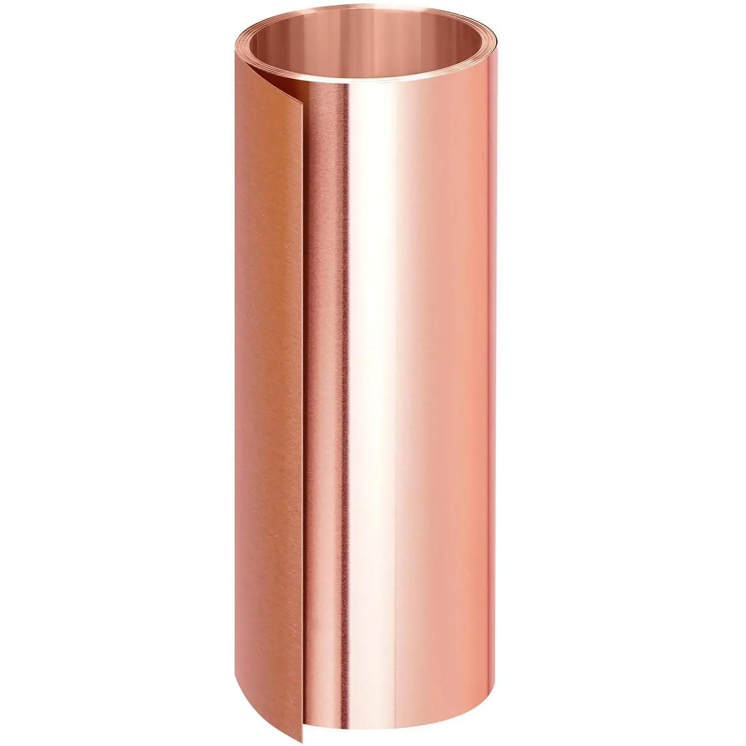 Rolled Thin-Gauge Copper Foil Sheet Roll, 6in x 10Ft, 0.05mm Copper Flashing for House Repair & DIY Projects